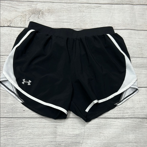 Under Armour Black and White Athletic Shorts - Picture 1 of 3